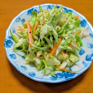 ゆきまる🐬🫧の作ってみた!投稿(ポリ袋で簡単！キャベツと人参の簡単マリネサラダ)