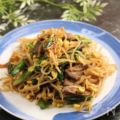 もやしのレバニラ風味炒め