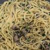 濃厚鶏だしで作る『ひき肉とニラの旨味噌パスタ』の工程3