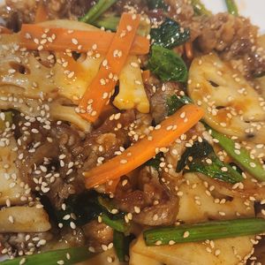RUIの作ってみた!投稿(残った野菜で♪牛肉と蓮根のプルコギ風炒め)