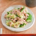 少ない材料で作れる！ツナ缶ときゅうりのポン酢和え