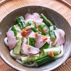 【きゅうりとハムの冷やしうどん】包丁&コンロ要らず♪