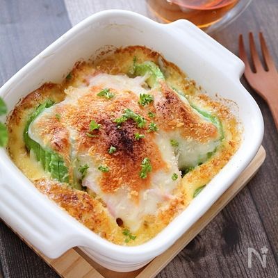 厚揚げとアボカドのとろとろマヨチーズ焼き