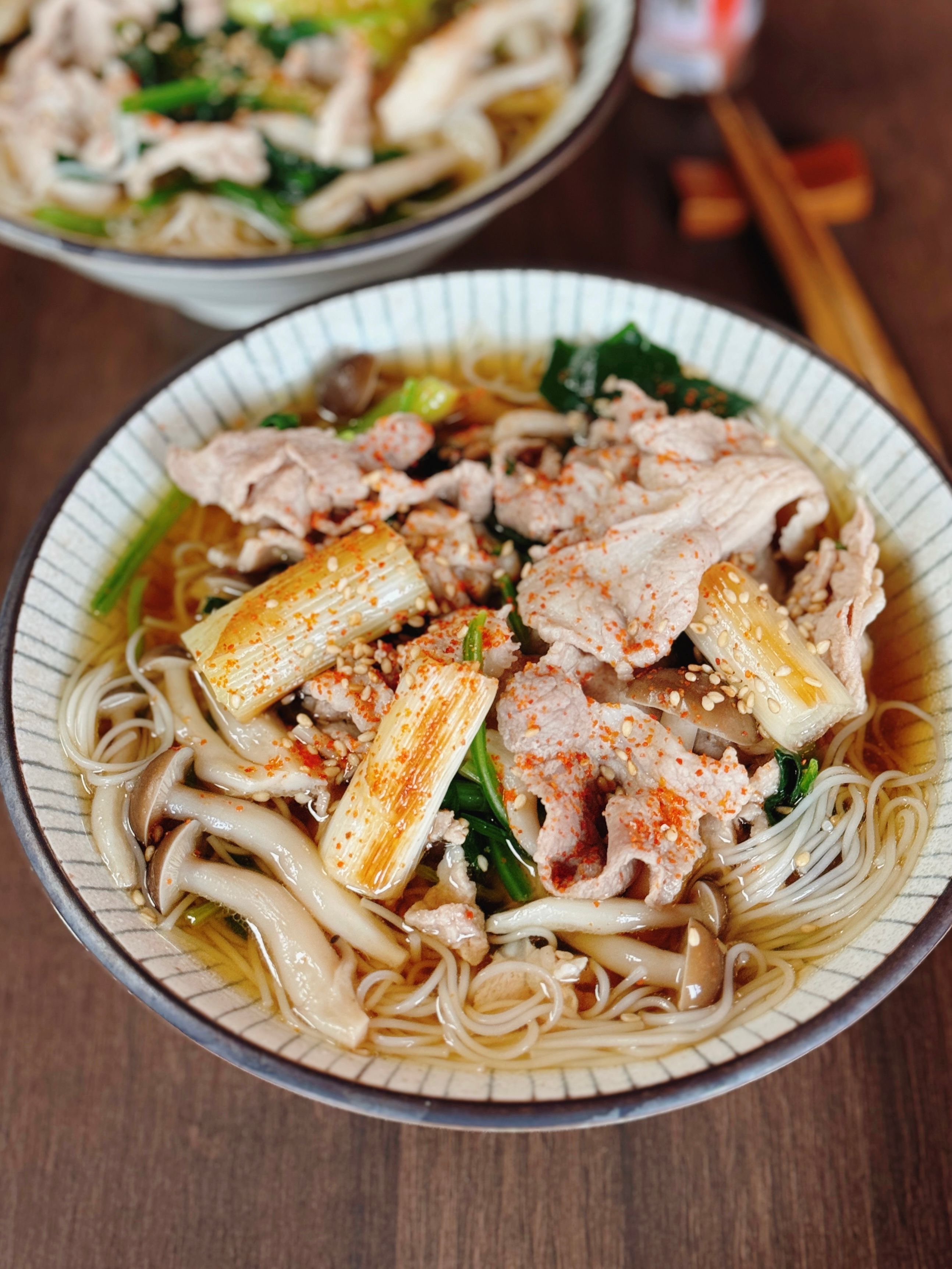 香ばしネギの具沢山にゅうめん】忙しい日はコレ！一杯で大満足