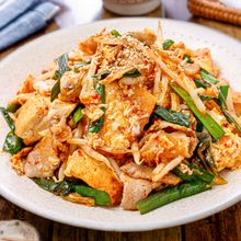 【豚キムチお豆腐チャンプルー】がっつりボリュームおかず♡