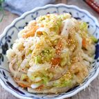 ちくわと白菜の一味和え♩ポリ袋1つ！白菜消費！ピリ辛おつまみ