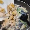 鶏むね肉とほうれん草のチーズクリーム煮【生クリーム不使用】の工程8
