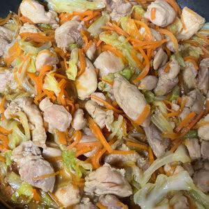 ミントミントの作ってみた!投稿(簡単で美味しいから定番になる【鶏ももとキャベツの和風旨煮】)