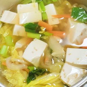 しゃきぴよラブの作ってみた!投稿(とろとろ白菜のうま塩スープ【#冷蔵庫のお掃除#おかずスープ】)