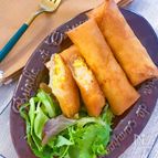 プリプリ食感♡エッグシュリンプ春巻き