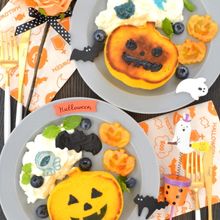 ハロウィンに！かぼちゃのグルテンフリーパンケーキ