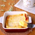 レンジで簡単♪あのお店風♡とろけるチーズ蒸しケーキ