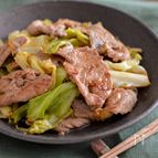 豚肉とキャベツの焼肉のたれ炒め。包丁不要！簡単おかず。
