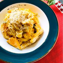 生クリーム不使用なのに
濃厚☆南瓜の豆乳クリームパスタ