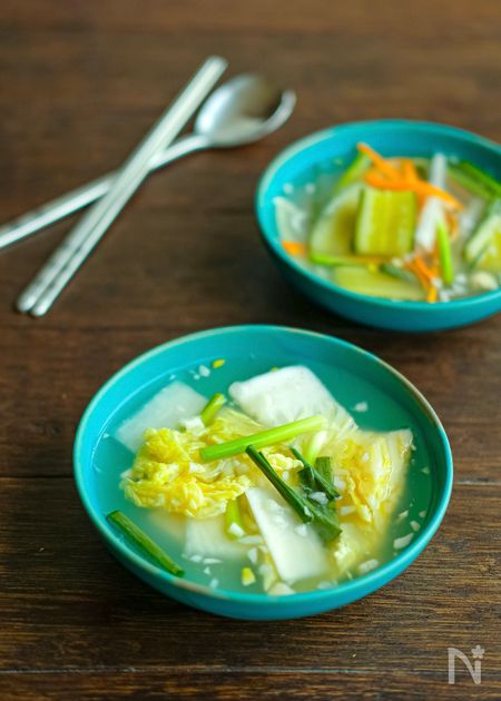 白菜と大根の水キムチ・甘酒と塩麹で乳酸菌たっぷりに発酵！