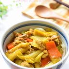 【豚肉と白菜のカレーうどん】汁まで全部おいしい☆