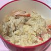 すみれの作ってみた!投稿(残りご飯で♪【カニカマあん雑炊】)
