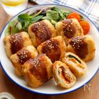 魅惑のおいしさ♡豚キムチーズの一口とんかつ