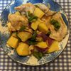 Jun.Junの作ってみた!投稿(【豚肉とさつまいものはちみつしょうが焼き】甘じょっぱいが旨い)