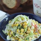 春キャベツで美味しく♪カニカマコールスロー