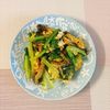 なつみの作ってみた!投稿(『小松菜と卵ときのこのにんにく醤油炒め』スピードおかず‼︎)