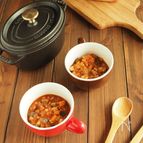 トマトジュースで簡単！こっくり根菜ミネストローネ