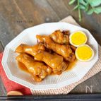 鶏手羽と卵の甘辛煮