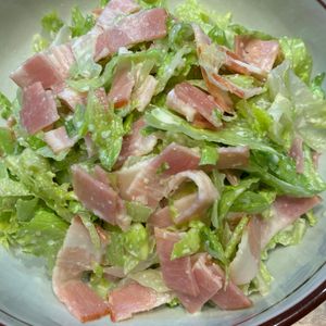 くだもの大好き🧡の作ってみた!投稿(レタスしゃきしゃき！無限和風シーザーサラダ)