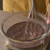 【レンジで簡単】ブルーベリーとココアプリンのハロウィンケーキの工程1