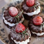 【レンジで簡単ふわふわチョコケーキ】15分！100均の型使用