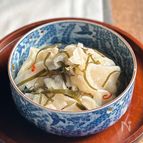 褒められ副菜　大根の千枚漬け