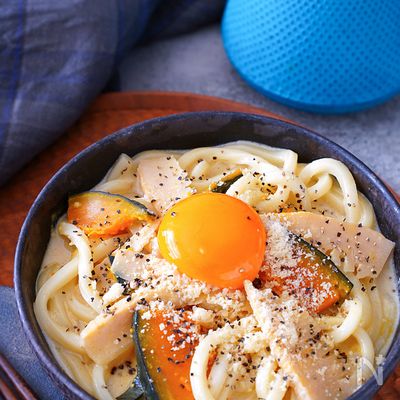 【5分】リクエストが来る♪『濃厚・和風カルボナーラうどん』