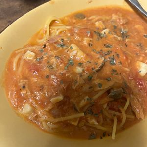 あいのの作ってみた!投稿(手軽に♪ワンパン♪ツナのトマトクリームパスタ)