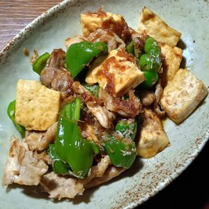 ひろりぃの作ってみた!投稿(豆腐とピーマン《和風～な♡チャンプルー》)
