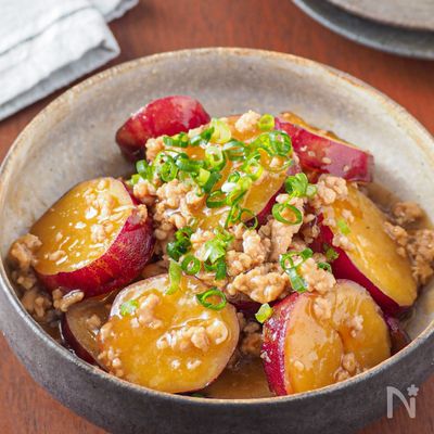 【さつまいものそぼろ煮】15分 とろみたっぷり腸活レシピ