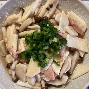 名もなきアラフィフ☆の作ってみた!投稿(【水菜と長芋のシャキシャキつゆサラダ】和えるだけ！)