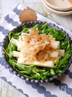 3分でさっぱり美味しい♡『長芋と水菜のだし醤油サラダ』