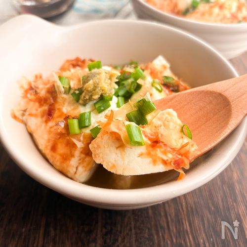 『豆腐一丁あったら』薬味たっぷりレンチン温奴【5分で副菜】