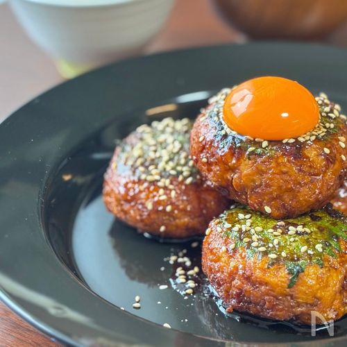 フライパンで完結‼︎大葉香る鶏つくね🐔