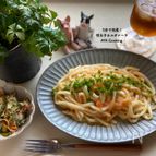 5分で完成！明太子カルボナーラうどん