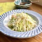 ＼簡単！火を使わずできる副菜／大根ときゅうりとりんごのサラダ