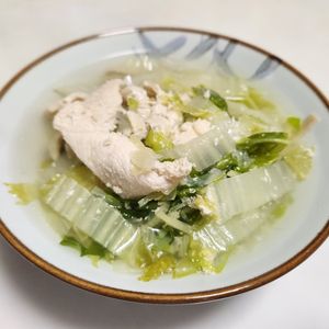 1453164の作ってみた!投稿(【白菜のピリ辛鶏だしうどん】全身ぽかぽか♪)