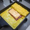 ベーコンとチェダチーズの玉子焼きの工程2