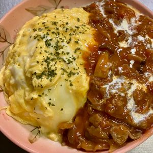 あっこの作ってみた!投稿(【とろたまオムハヤシ】ルウ不要♡胃袋を掴む愛情ごはん♬)