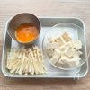 【豆腐とえのきのふわふわ卵の白だしスープ】の工程1