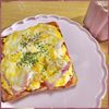 ナムディの作ってみた!投稿(コメダ風♪【たっぷり卵のピザトースト】)