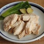 レンジで簡単♪鶏むね肉でしっとり蒸し鶏 