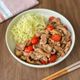【豚こまとミニトマトのしょうが焼き】ご飯がすすむ♪