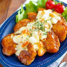 【てりマヨ甘酢チキン南蛮】鶏むね肉しっとり柔らか♡