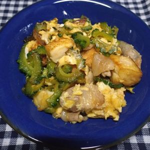 kouの作ってみた!投稿(厚揚げのゴーヤーチャンプルー【お弁当にも！】)